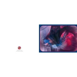 Kunst–Doppelkarte - „Fliegende Seidentücher“ - bewusst ohne Textvorgabe - Design  Ulrike Kröll.