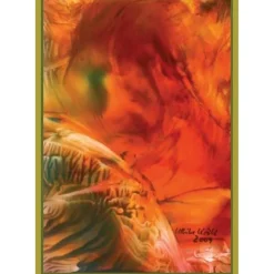 Kunst–Doppelkarte - „Korallen mit Höhlenlandschaft“ - bewusst ohne Textvorgabe - Design Ulrike Kröll.