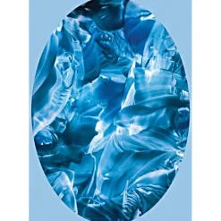 Kunst–Doppelkarte - „Meereshöhle“ - bewusst ohne Textvorgabe - Design  Ulrike Kröll.