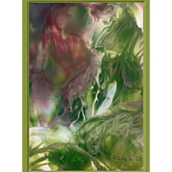 Kunst–Doppelkarte - „Pflanzenwelt“ - bewusst ohne Textvorgabe - Design  Ulrike Kröll.