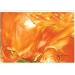 Kunst–Doppelkarte - „Seide“ - bewusst ohne Textvorgabe - Design  Ulrike Kröll.