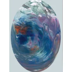 Kunst–Doppelkarte - „Strudel“ - bewusst ohne Textvorgabe - Design  Ulrike Kröll.