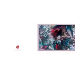 Kunst–Doppelkarte - „Tropfsteinhöhle“ - bewusst ohne Textvorgabe - Design  Ulrike Kröll