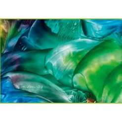 Kunst–Doppelkarte - „Unterwasserlandschaft“ - bewusst ohne Textvorgabe - Design  Ulrike Kröll.