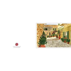 Kunst–Doppelkarte - „Valldemossa“ - bewusst ohne Textvorgabe - Design Ulrike Kröll