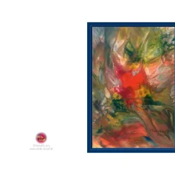 Kunst–Doppelkarte - „Vom Winde verweht“ - bewusst ohne Textvorgabe - Design  Ulrike Kröll.