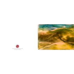 Kunst–Doppelkarte - „Wüstenlandschaft I“ - bewusst ohne Textvorgabe - Design  Ulrike Kröll.