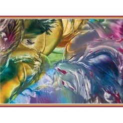 Kunst–Doppelkarte - „Zauberwald 1“ - bewusst ohne Textvorgabe - Design  Ulrike Kröll.