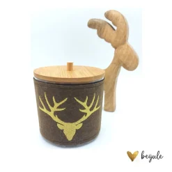 Kunststoffdose mit Filzbanderole