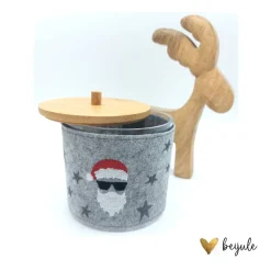 Kunststoffdose mit Filzbanderole