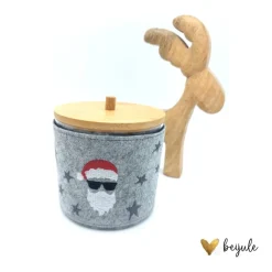 Kunststoffdose mit Filzbanderole