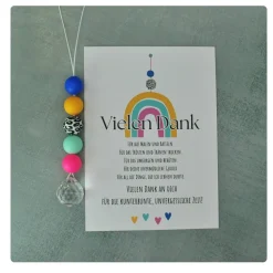 kunterbuntes Abschiedsgeschenk Kindergarten, Dankeschön Erzieherin, Sonnenfänger, Abschiedsgeschenk