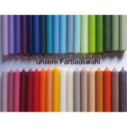 kurze Stabkerzen 10cm lang - 22mm Durchmesser farbig | Geburtstagskerzen