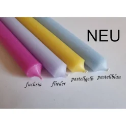 kurze Stabkerzen 10cm lang - 22mm Durchmesser farbig | Geburtstagskerzen