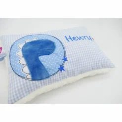 Kuschelkissen Dino Dinosaurier Wunschnamen Taufkissen Geburtskissen - Schmusekissen Kissen mit Namen
