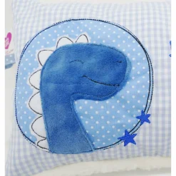 Kuschelkissen Dino Dinosaurier Wunschnamen Taufkissen Geburtskissen - Schmusekissen Kissen mit Namen