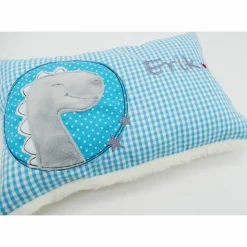 Kuschelkissen Dino Dinosaurier Wunschnamen Taufkissen Geburtskissen - Schmusekissen Kissen mit Namen