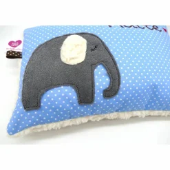 Kuschelkissen Elefant Elefanten Wunschnamen Taufkissen Geburtskissen - Schmusekissen Kissen mit Namen
