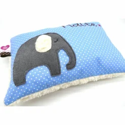 Kuschelkissen Elefant Elefanten Wunschnamen Taufkissen Geburtskissen - Schmusekissen Kissen mit Namen