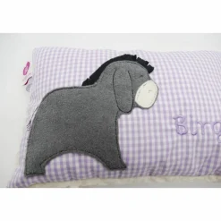 Kuschelkissen  Esel  Eselchen  Wunschnamen Taufkissen Geburtskissen - Schmusekissen Kissen mit Namen