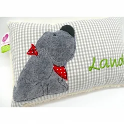 Kuschelkissen  Hund Labrador Retriever  Wunschnamen Taufkissen Geburtskissen - Schmusekissen Kissen mit Namen