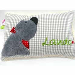 Kuschelkissen  Hund Labrador Retriever  Wunschnamen Taufkissen Geburtskissen - Schmusekissen Kissen mit Namen