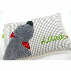 Kuschelkissen  Hund Labrador Retriever  Wunschnamen Taufkissen Geburtskissen - Schmusekissen Kissen mit Namen