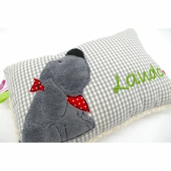 Kuschelkissen  Hund Labrador Retriever  Wunschnamen Taufkissen Geburtskissen - Schmusekissen Kissen mit Namen