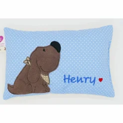 Kuschelkissen  Hund Labrador Retriever  Wunschnamen Taufkissen Geburtskissen - Schmusekissen Kissen mit Namen