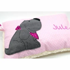 Kuschelkissen  Hund Labrador Retriever  Wunschnamen Taufkissen Geburtskissen - Schmusekissen Kissen mit Namen