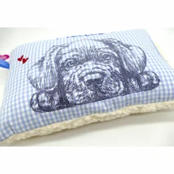 Kuschelkissen  Hund Labrador Retriever  Wunschnamen Taufkissen Geburtskissen - Schmusekissen Kissen mit Namen