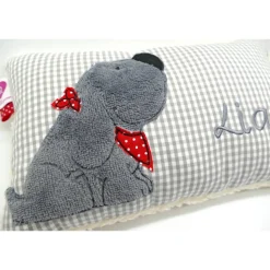 Kuschelkissen  Hund Labrador Retriever  Wunschnamen Taufkissen Geburtskissen - Schmusekissen Kissen mit Namen