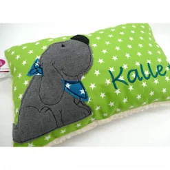 Kuschelkissen  Hund Labrador Retriever  Wunschnamen Taufkissen Geburtskissen - Schmusekissen Kissen mit Namen