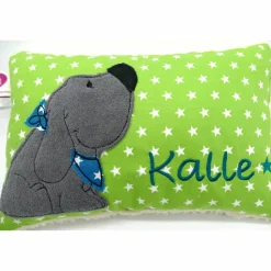 Kuschelkissen  Hund Labrador Retriever  Wunschnamen Taufkissen Geburtskissen - Schmusekissen Kissen mit Namen