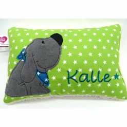 Kuschelkissen  Hund Labrador Retriever  Wunschnamen Taufkissen Geburtskissen - Schmusekissen Kissen mit Namen