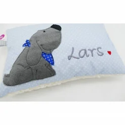 Kuschelkissen  Hund Labrador Retriever  Wunschnamen Taufkissen Geburtskissen - Schmusekissen Kissen mit Namen