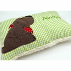 Kuschelkissen  Hund Labrador Retriever  Wunschnamen Taufkissen Geburtskissen - Schmusekissen Kissen mit Namen