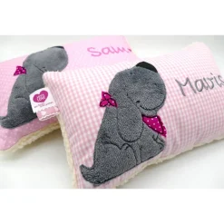 Kuschelkissen  Hund Labrador Retriever  Wunschnamen Taufkissen Geburtskissen - Schmusekissen Kissen mit Namen