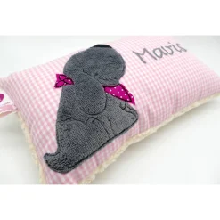 Kuschelkissen  Hund Labrador Retriever  Wunschnamen Taufkissen Geburtskissen - Schmusekissen Kissen mit Namen