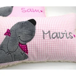 Kuschelkissen  Hund Labrador Retriever  Wunschnamen Taufkissen Geburtskissen - Schmusekissen Kissen mit Namen