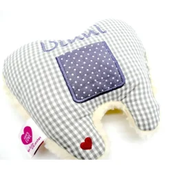 Kuschelkissen  Kleines Zahnfeekissen  Wunscnhnamen Taufkissen Geburtskissen - Schmusekissen Kissen mit Namen