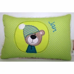 Kuschelkissen, Namenskissen Motiv Schlafbärchen 20x30 cm