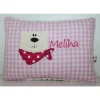 Kuschelkissen, Namenskissen Motiv Bärchen mit Halstuch 20x30 cm