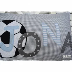 Kuschelkissen, Namenskissen 35cmx50cm mit Fußball