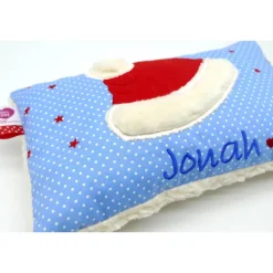 Kuschelkissen Weihnachtsmütze Nikolausmütze Nikolaus - Weihnachten- Geburtskissen - Kissen mit Namen