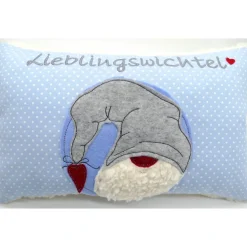 Kuschelkissen Wichtel Tomte Zwerg Rentier Rednose Elch Reh Rudolph Nikolaus - Weihnachten- Kissen mit Namen