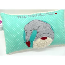 Kuschelkissen Wichtel Tomte Zwerg Rentier Rednose Elch Reh Rudolph Nikolaus - Weihnachten- Kissen mit Namen