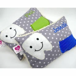 Kuschelkissen  Zahnfeekissen Zahnfee  Wunschnamen Taufkissen Geburtskissen - Schmusekissen Kissen mit Namen