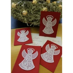 Lace-Engel, gestickt