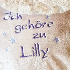 Lama - Kuscheltier individuell bestickt zur Geburt, Taufe, Geburtstag oder weiteren Anlässe